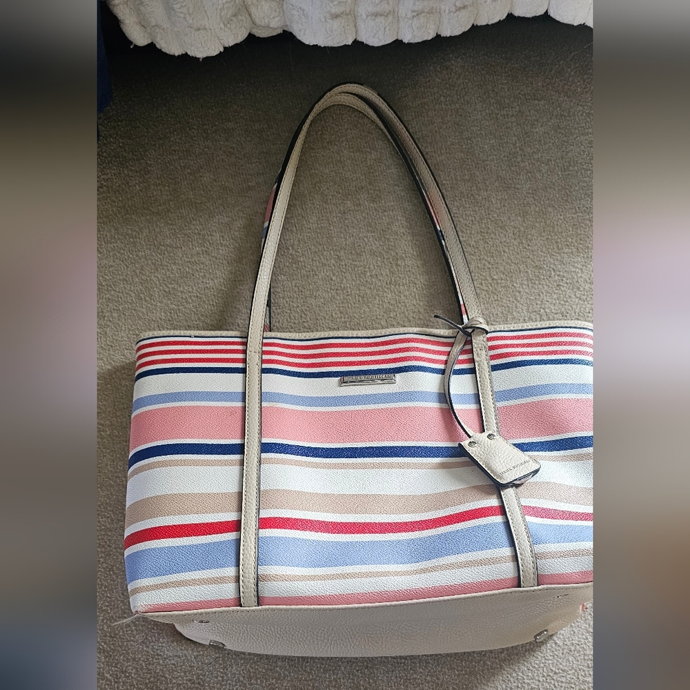 Dana Buchman Striped Tote Purse